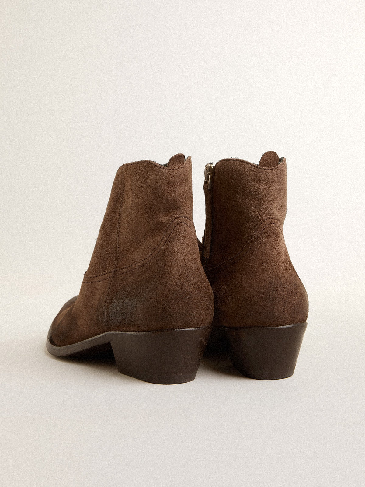 Young ankle boots in dark brown suede| Golden Goose