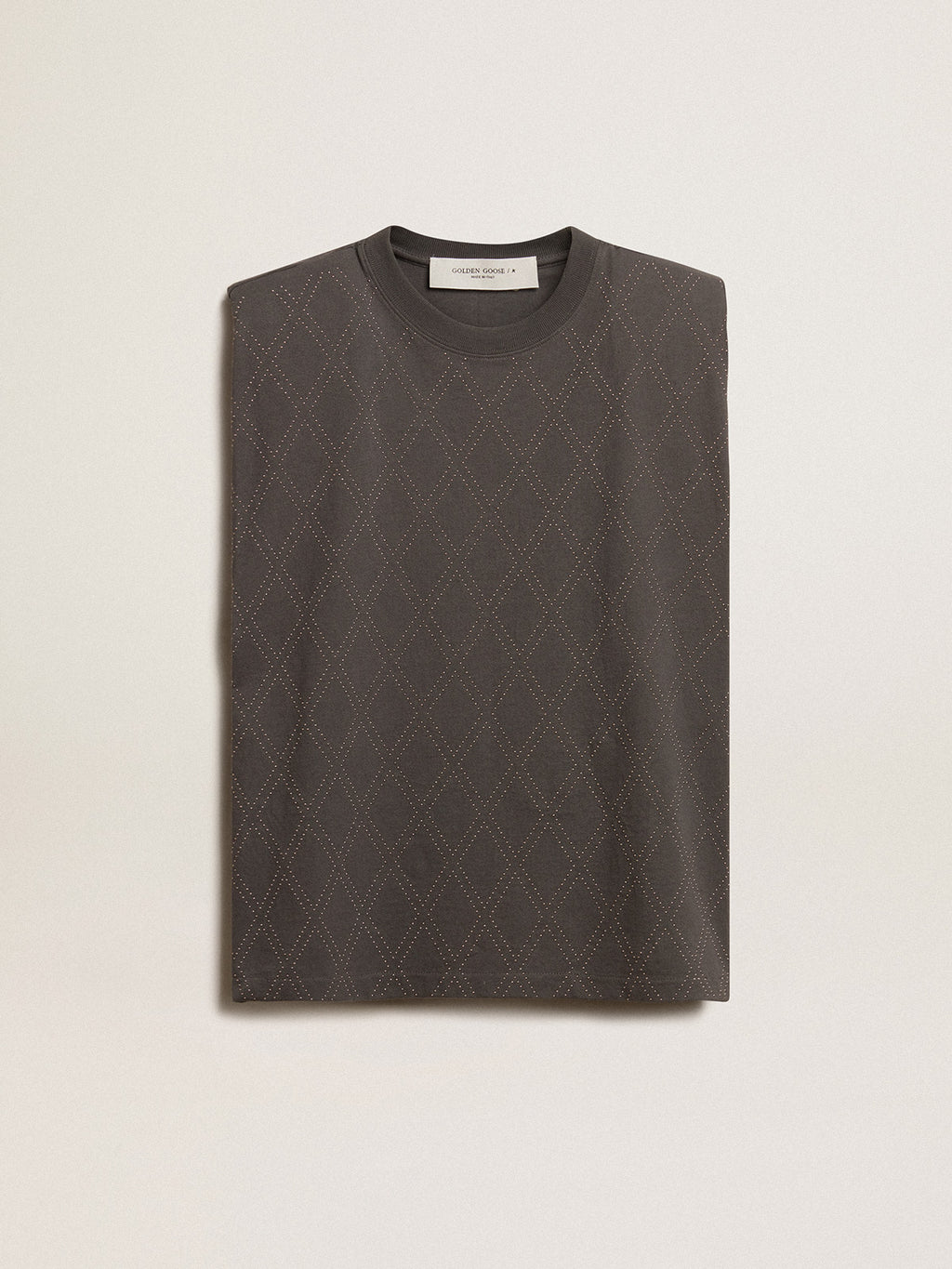 Anthracite gray sleeveless T-shirt| Golden Goose