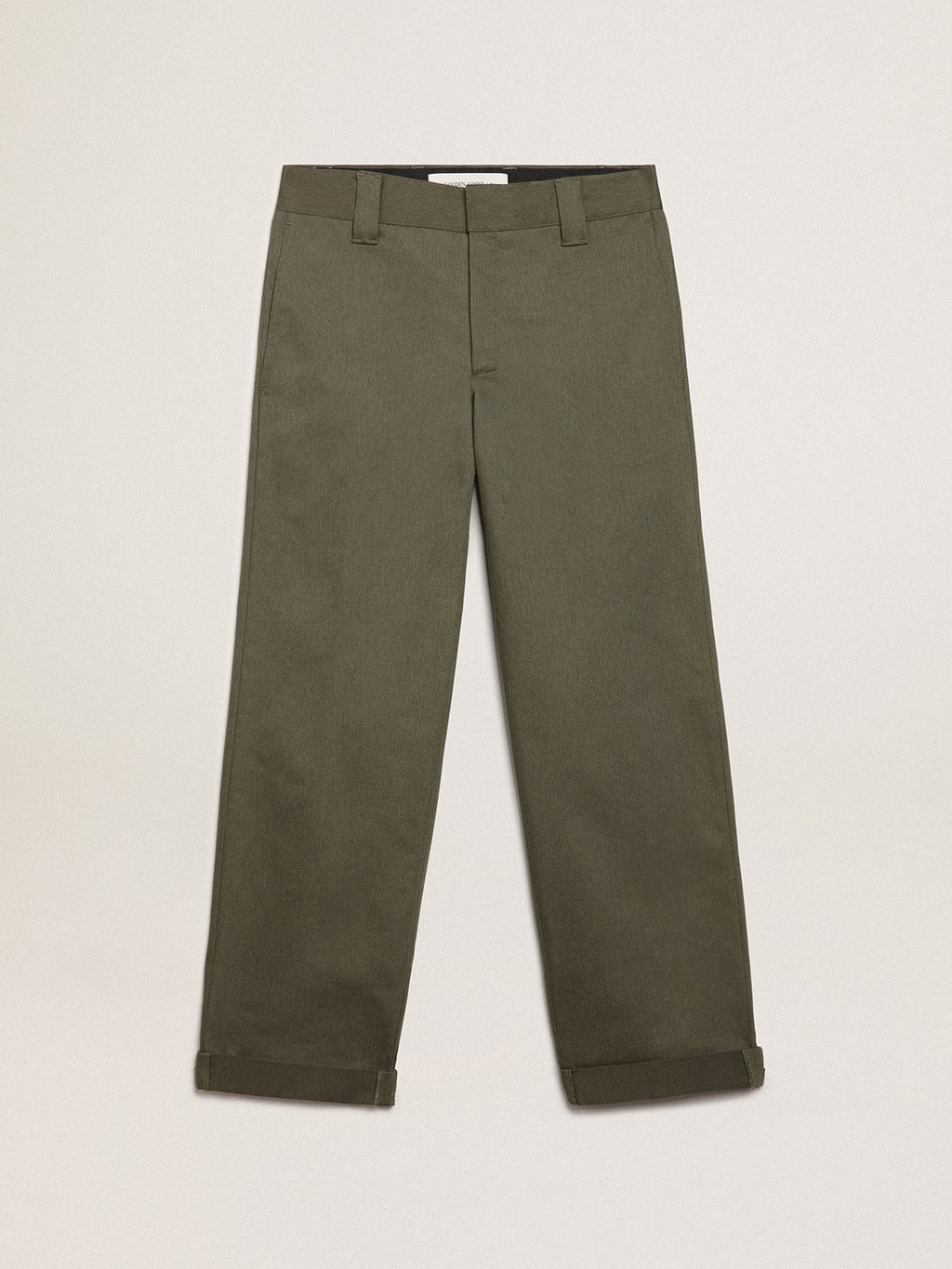 Military-green Golden Collection chinos| Golden Goose