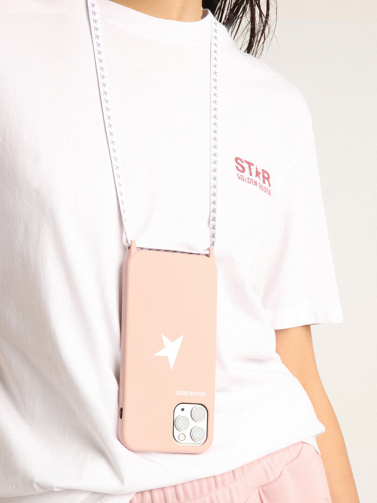 Cover for iPhone 12 and 12 Pro Max light pink| Golden Goose