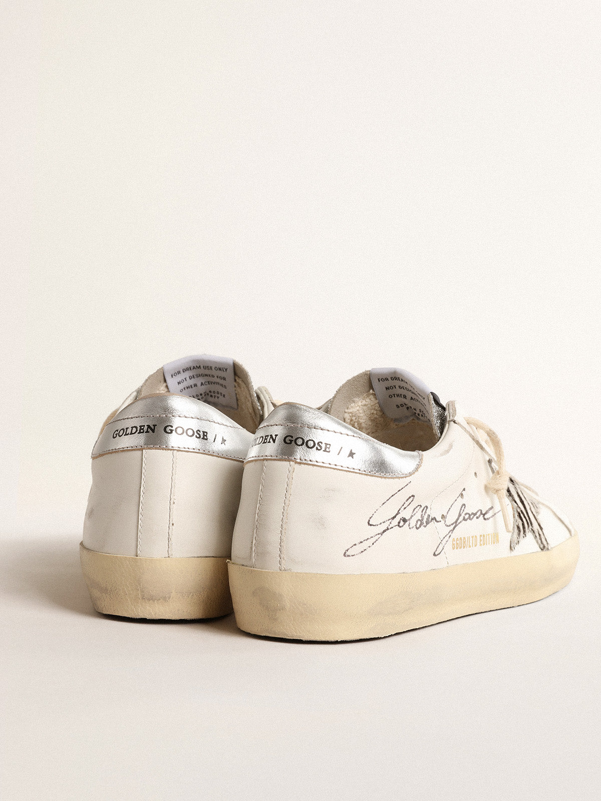 Super-Star LTD with silver Swarovski crystal tongue| Golden Goose