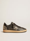 Men's Ball Star LAB in black nappa with studded black leather star| Golden Goose
