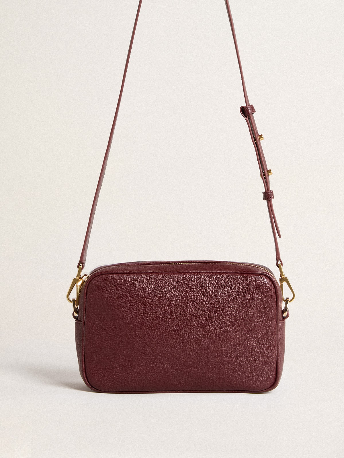 Star Bag in wine-red leather with tone-on-tone star| Golden Goose