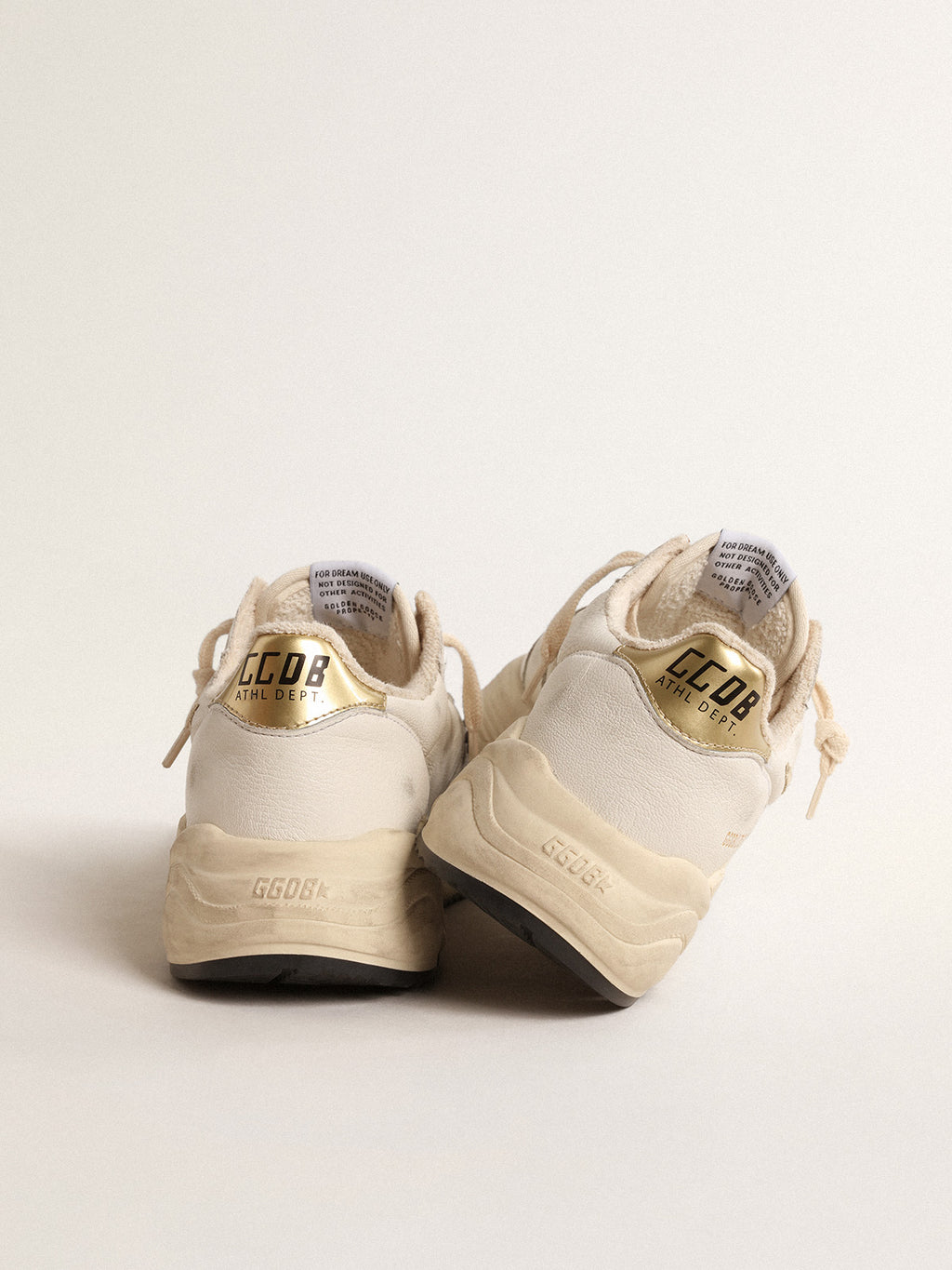 Running Sole LTD in nappa with suede star and gold heel tab| Golden Goose