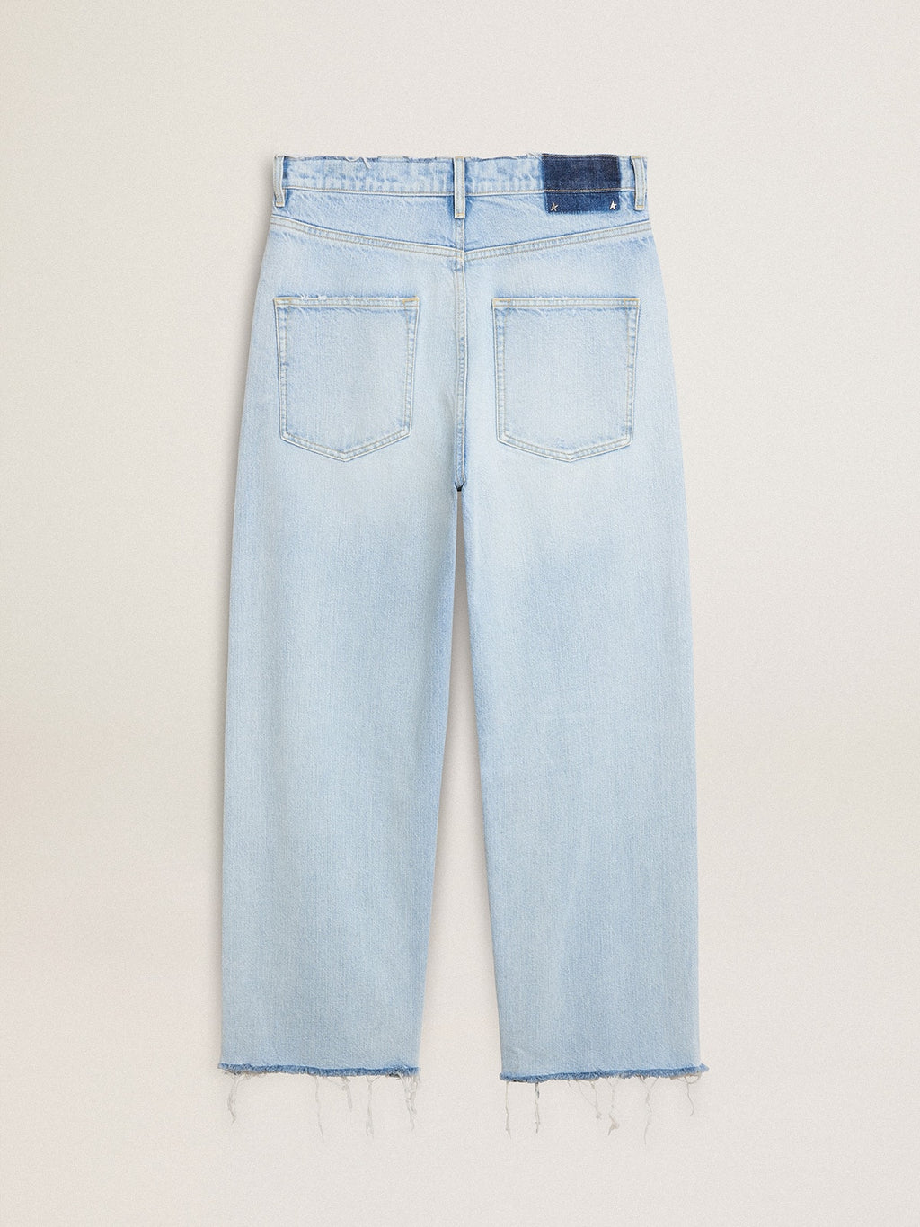 Men's pants in lived-in effect denim| Golden Goose