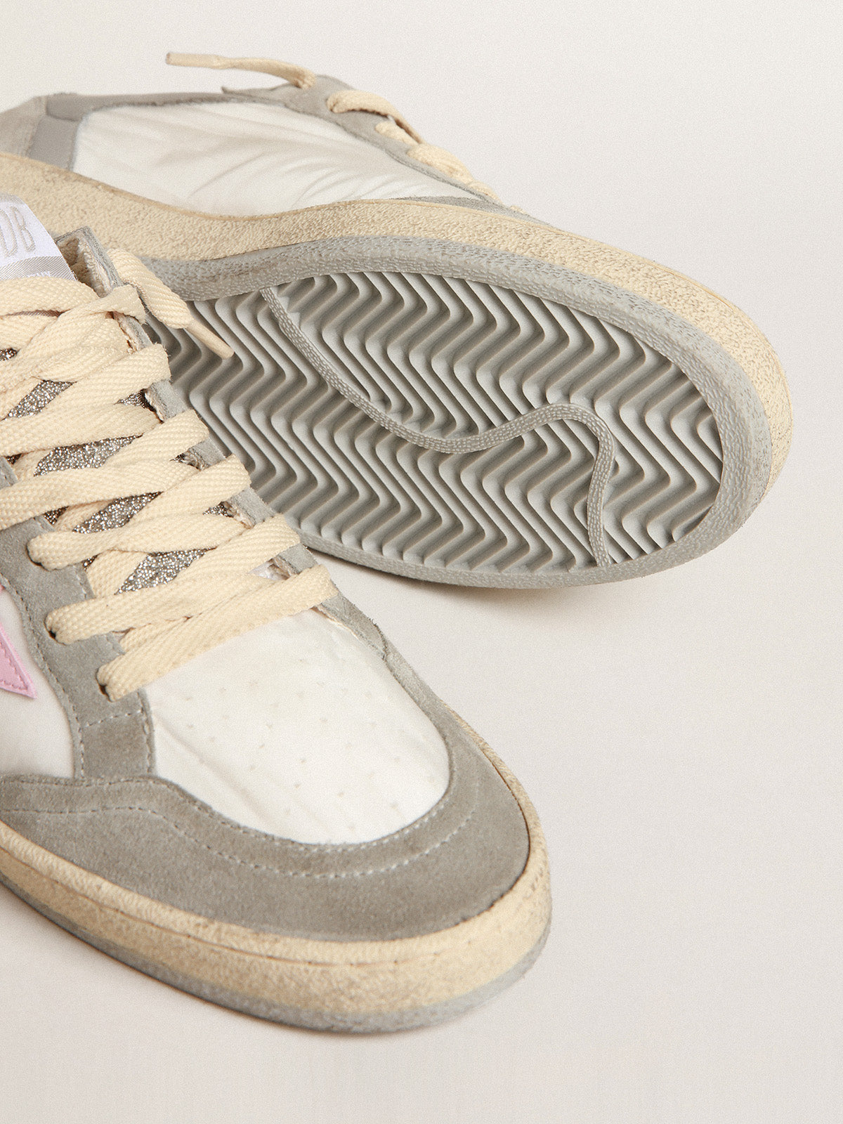 Ball Star LTD with Swarovski crystal inserts and pink star| Golden Goose