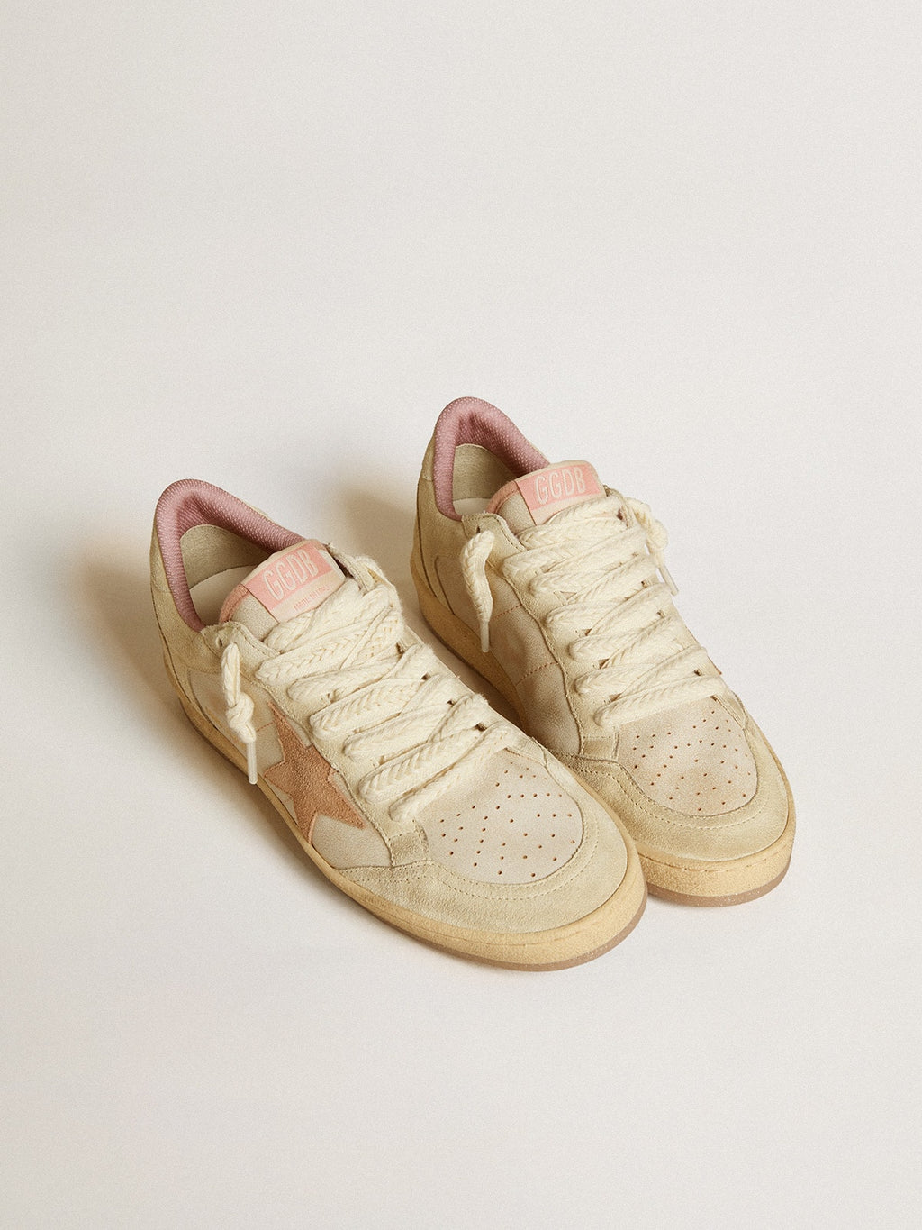Ball Star LTD in leather and suede with suede star and heel tab| Golden Goose