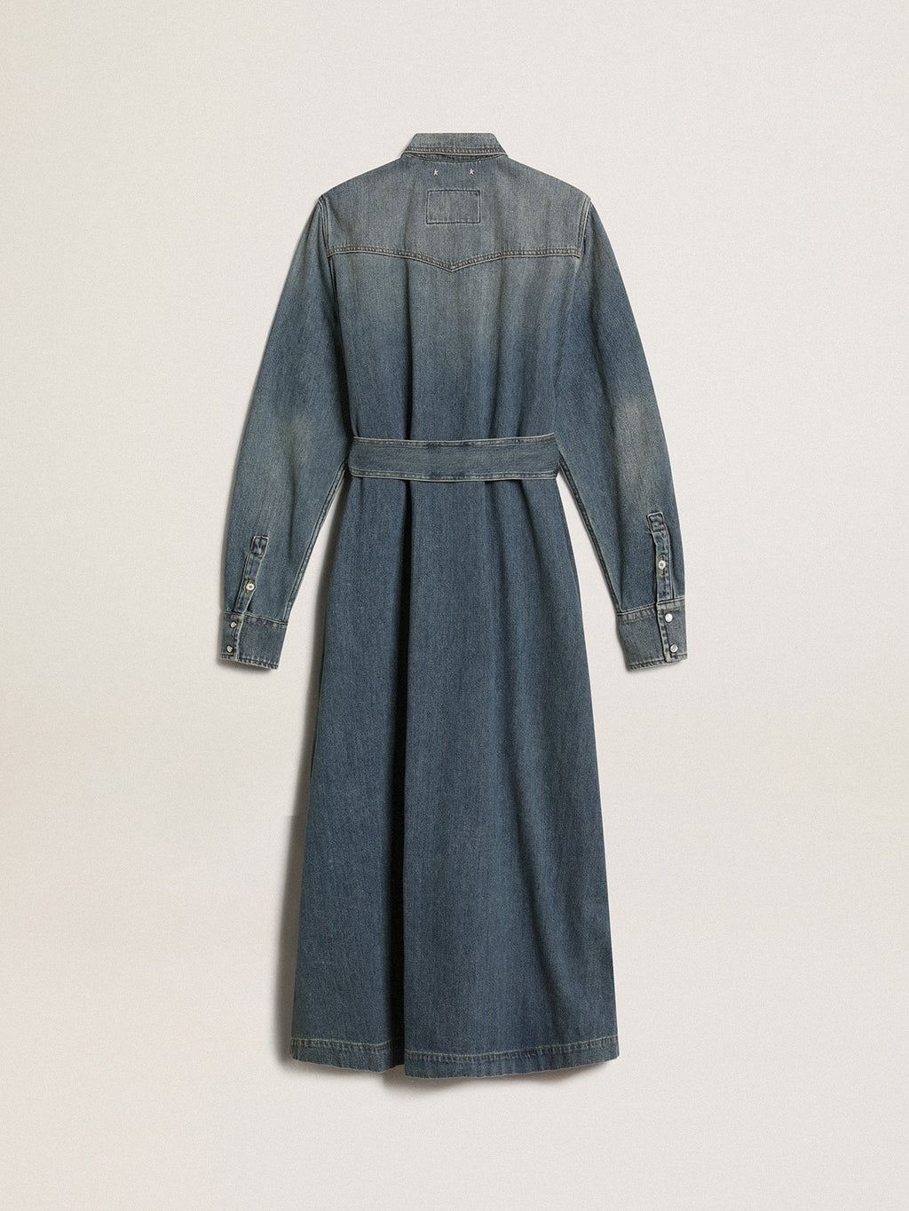 Women's denim shirt dress| Golden Goose