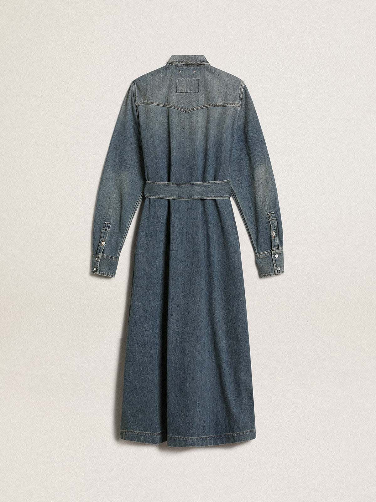 Women's denim shirt dress| Golden Goose