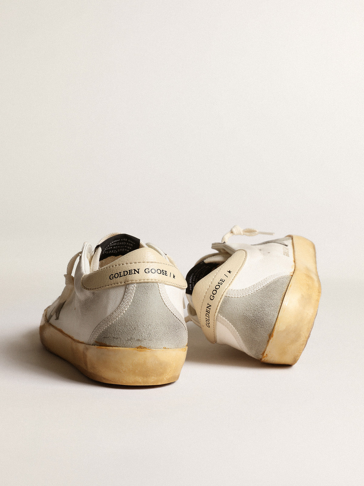 Super-Star LTD with ice-gray suede star and PVC heel tab| Golden Goose