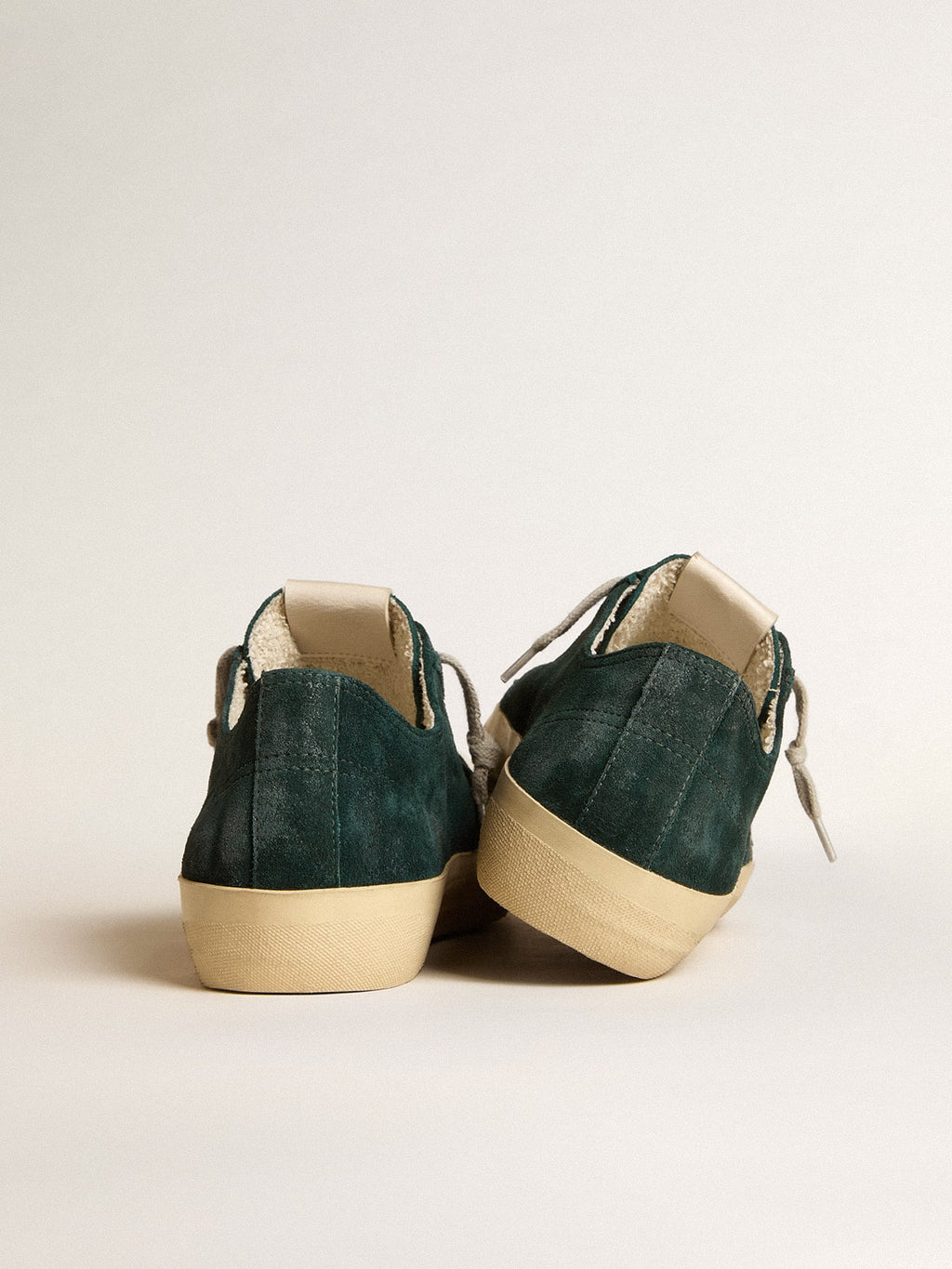 V-Star in forest-green suede with white leather star| Golden Goose