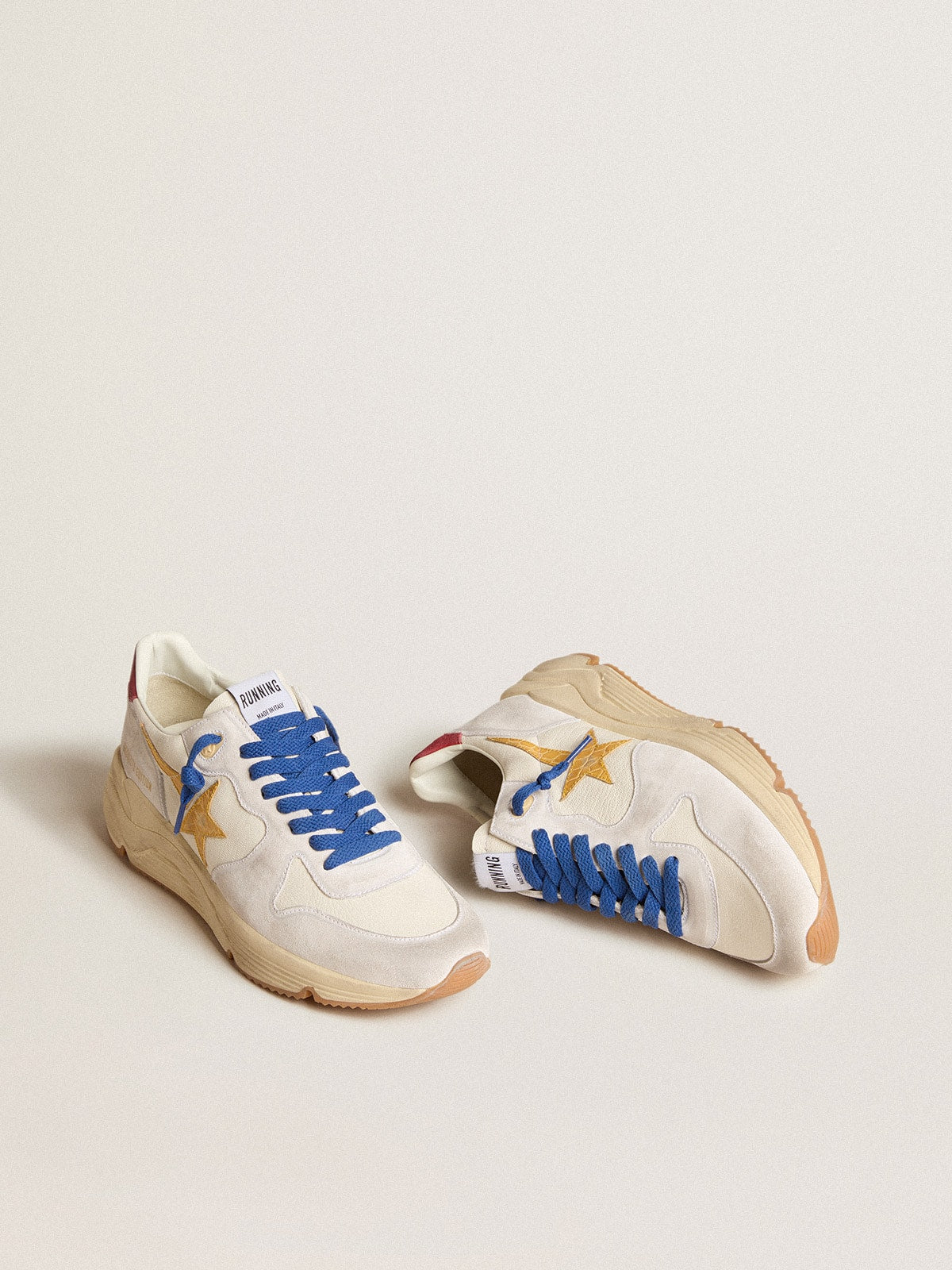 Running Sole LTD in nappa with leather star and suede heel tab| Golden Goose
