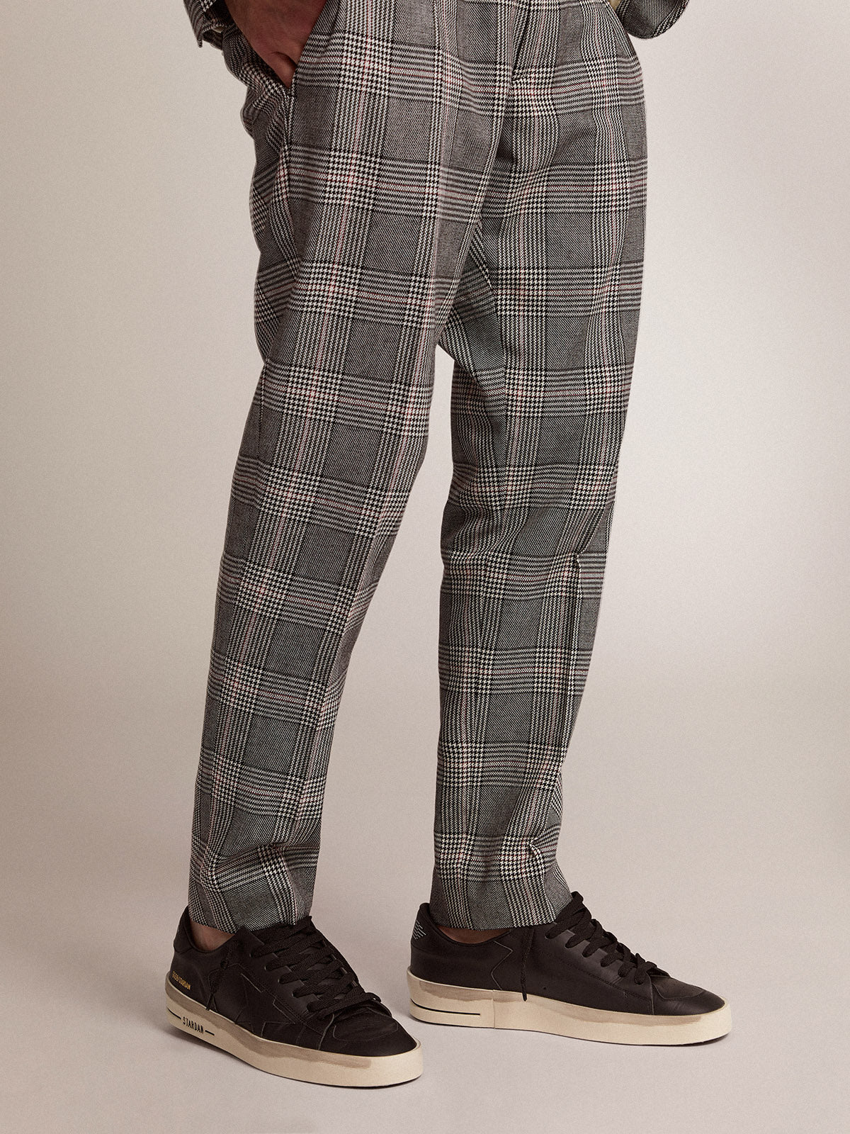 Men's Stardan in total black leather| Golden Goose