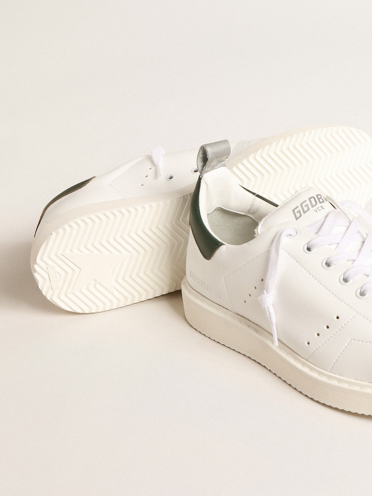 Bio-based Starter with green leather heel tab| Golden Goose
