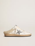 Ball Star Sabots with glitter star and shearling lining| Golden Goose