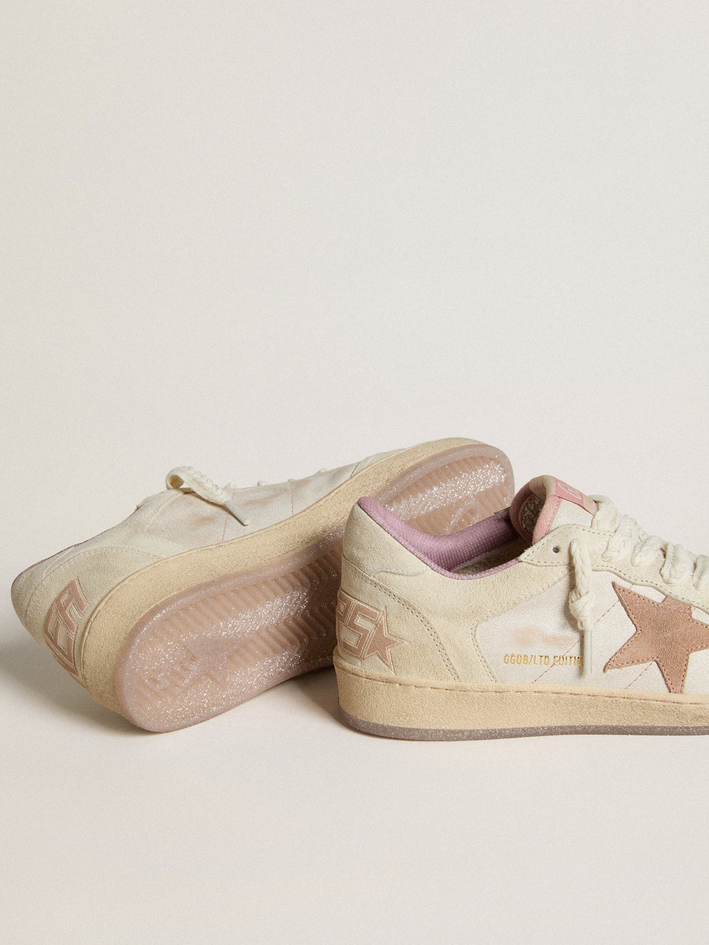Ball Star LTD in leather and suede with suede star and heel tab| Golden Goose