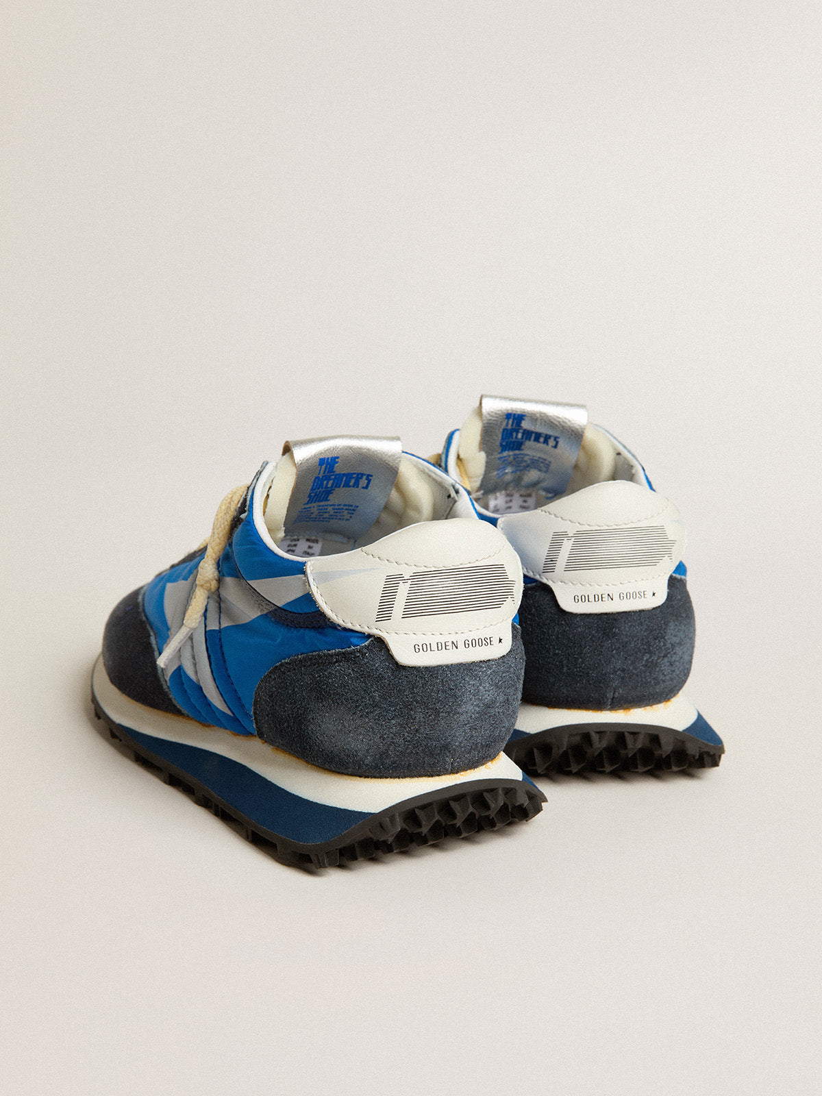 Women's Marathon with blue nylon upper and white star| Golden Goose