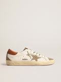 Super-Star with suede star and brown leather heel tab| Golden Goose