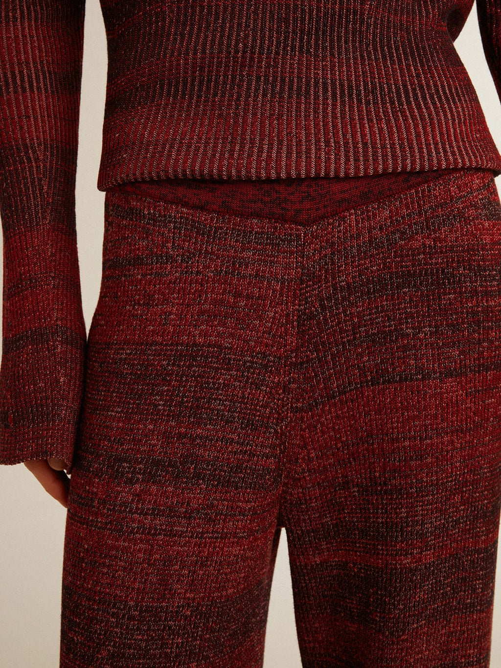 Irregular-striped cotton pants| Golden Goose