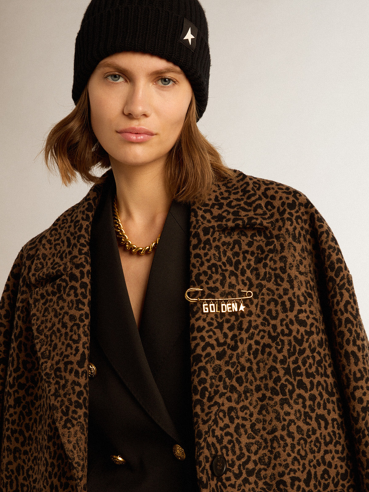 Women's wool cocoon coat| Golden Goose