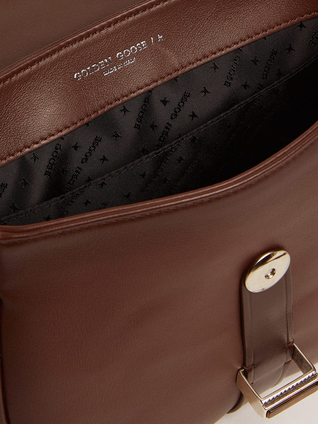 Women's small Rodeo Bag in dark tan leather| Golden Goose