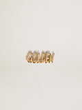 Men's lace lock with clip in old gold color with Golden lettering| Golden Goose