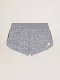 Melange gray shorts with gold star| Golden Goose