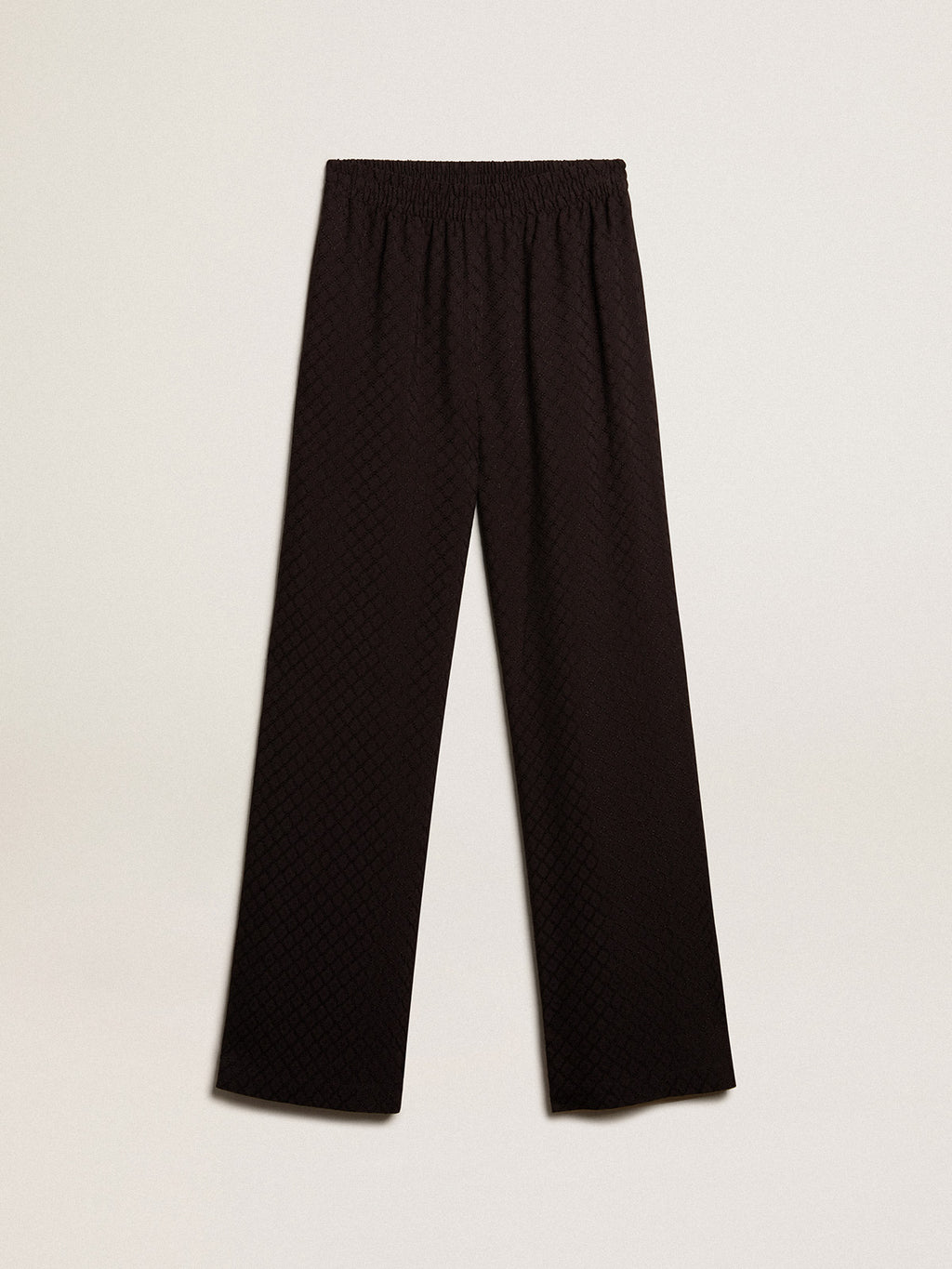 Women's black viscose joggers| Golden Goose