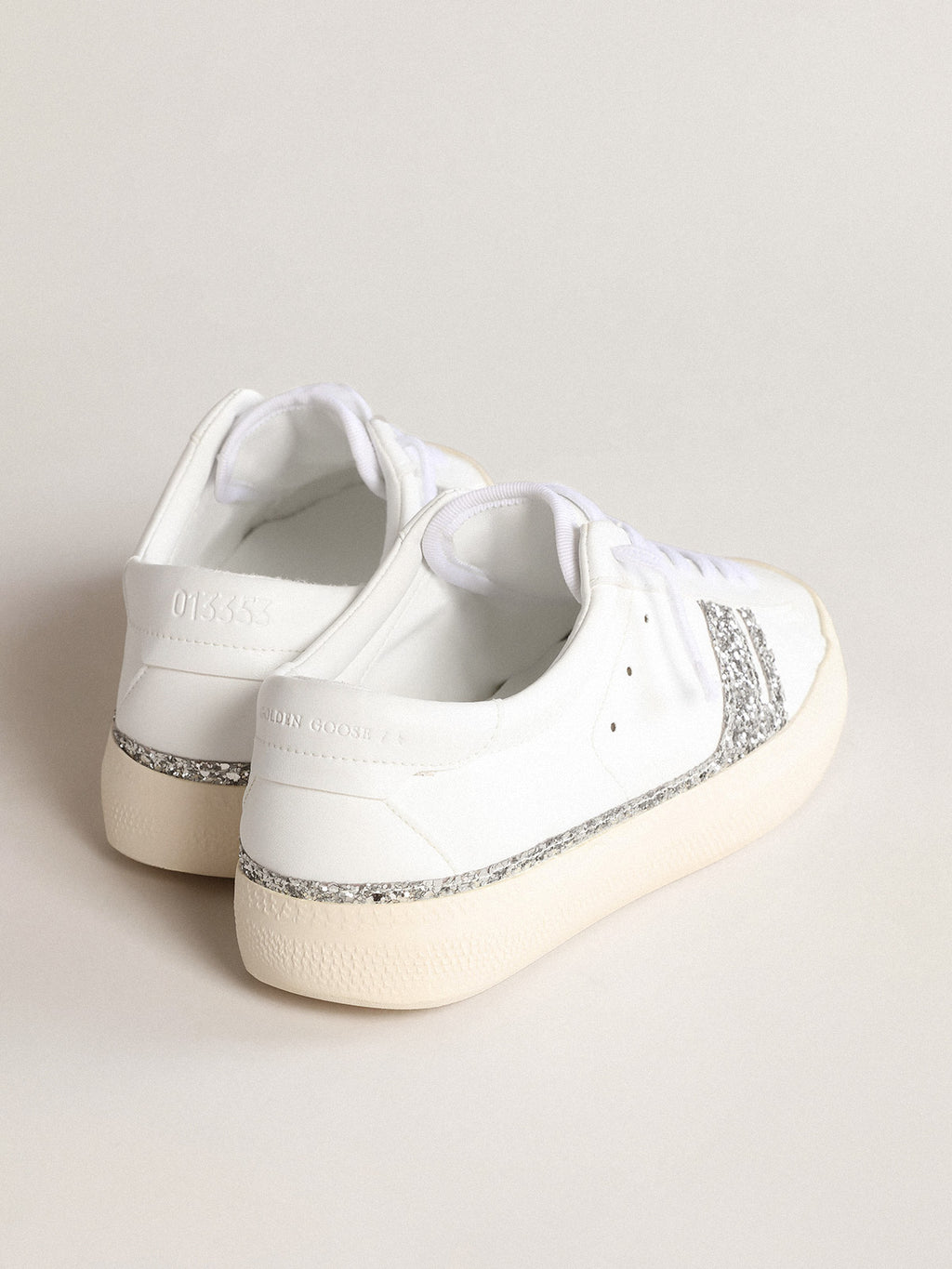 Silver glitter sneakers Yatay Model 1B| Golden Goose