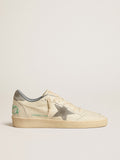 Ball Star in nappa leather with gray suede star and heel tab| Golden Goose