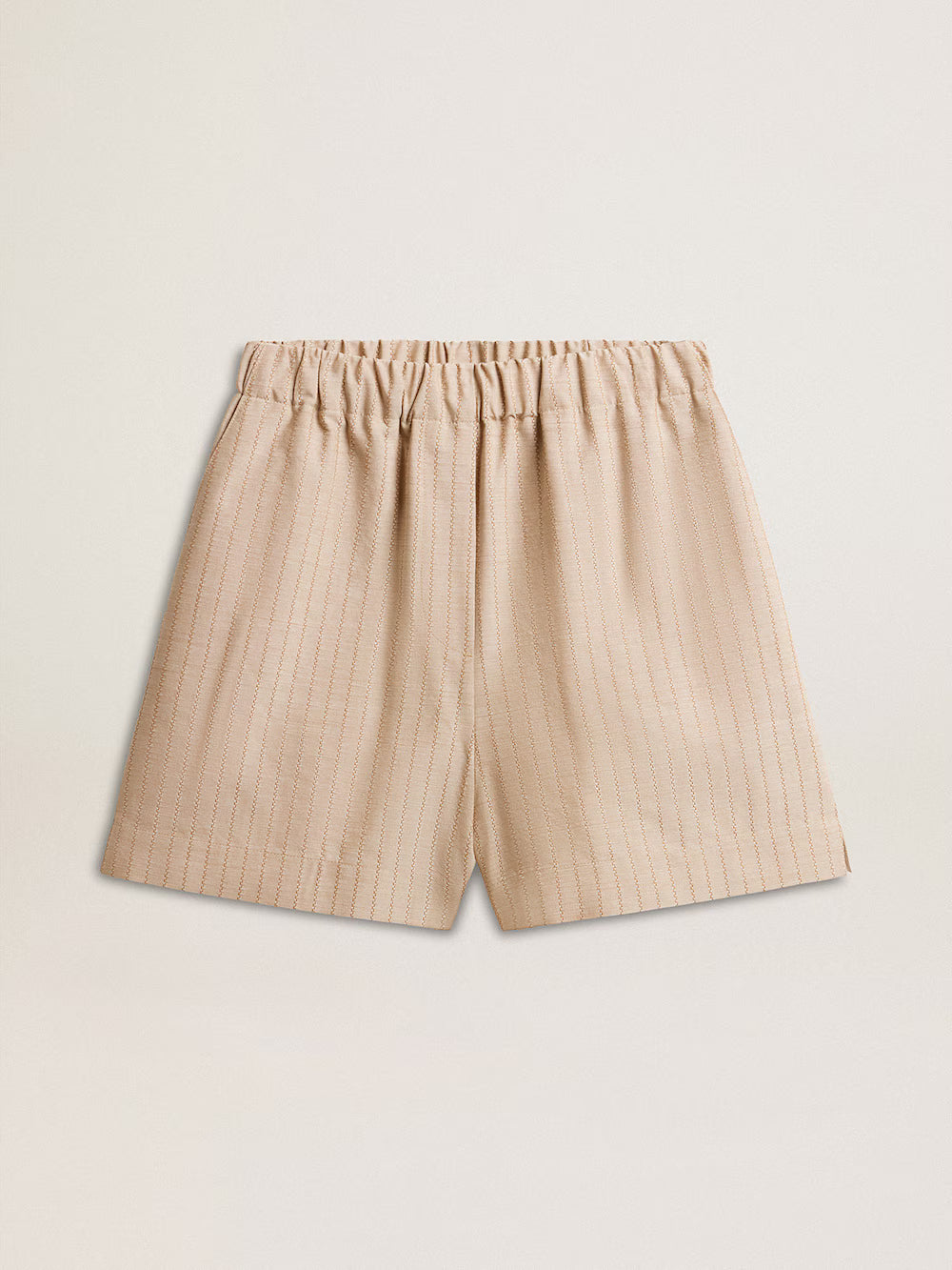 Dark beige shorts with back pocket| Golden Goose