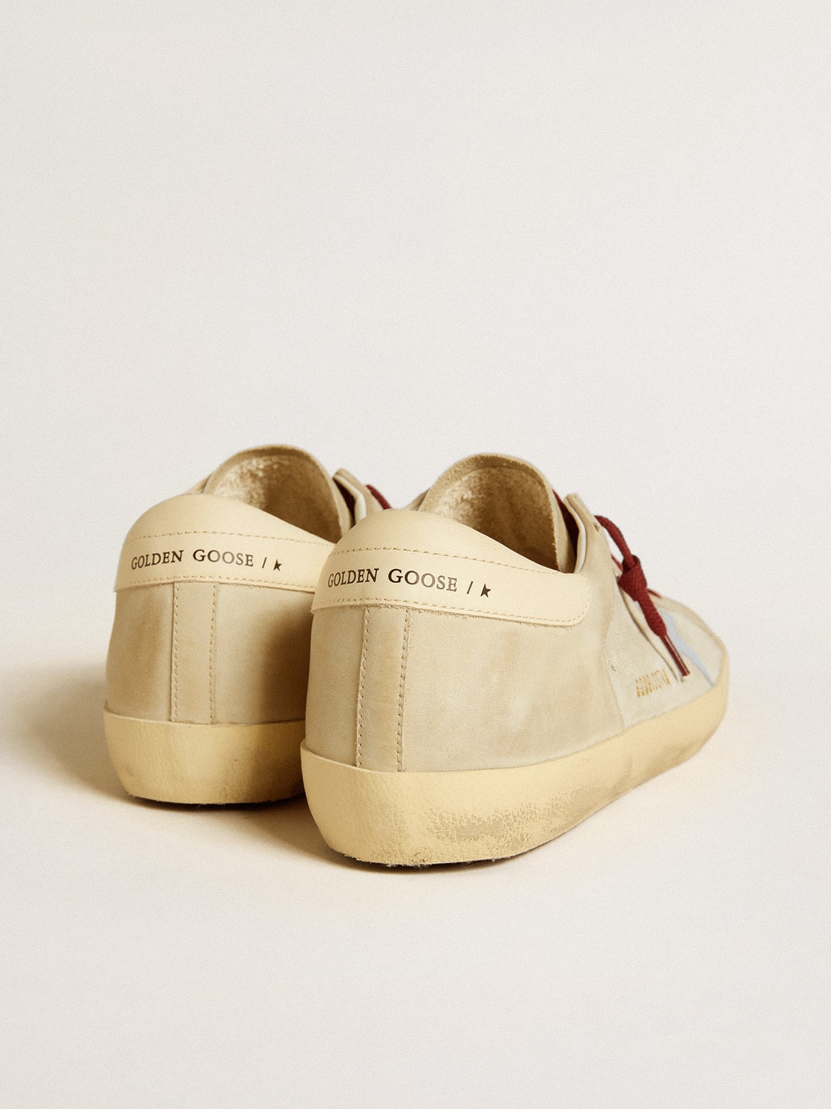 Super-Star in suede and nubuck with leather star and heel tab| Golden Goose