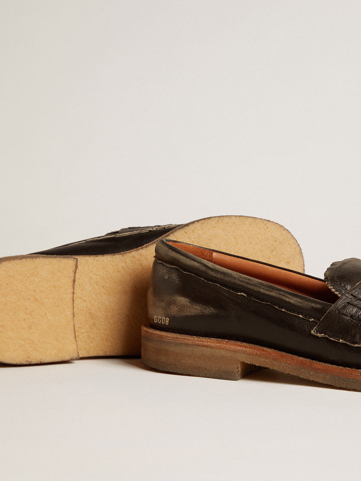 Jerry loafer in black leather| Golden Goose