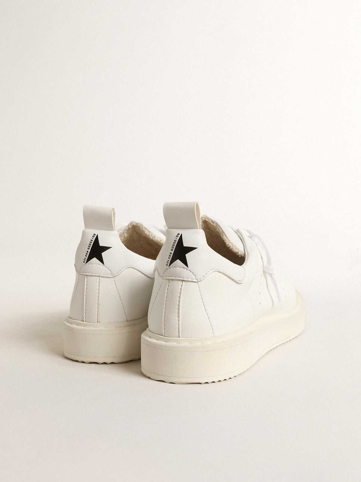 Men's bio-based Starter with white star and heel tab| Golden Goose