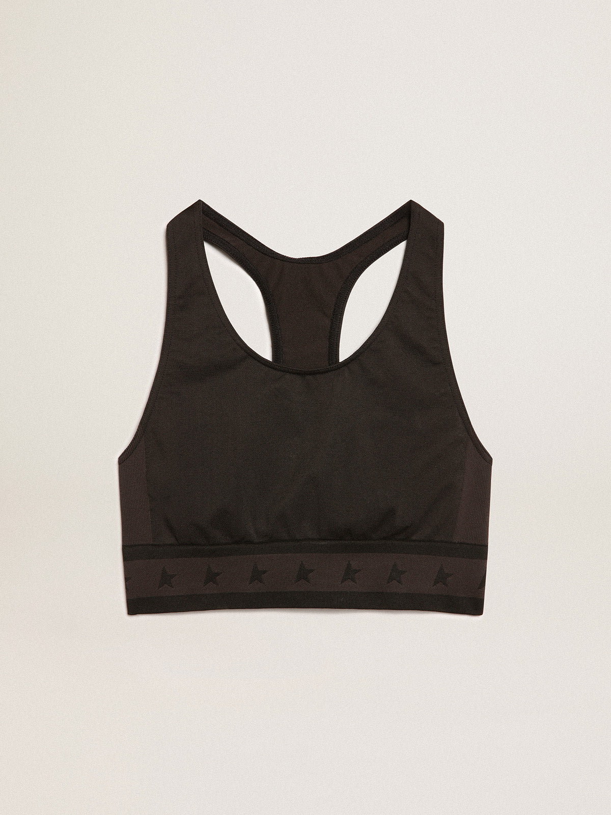 Black athletic top| Golden Goose