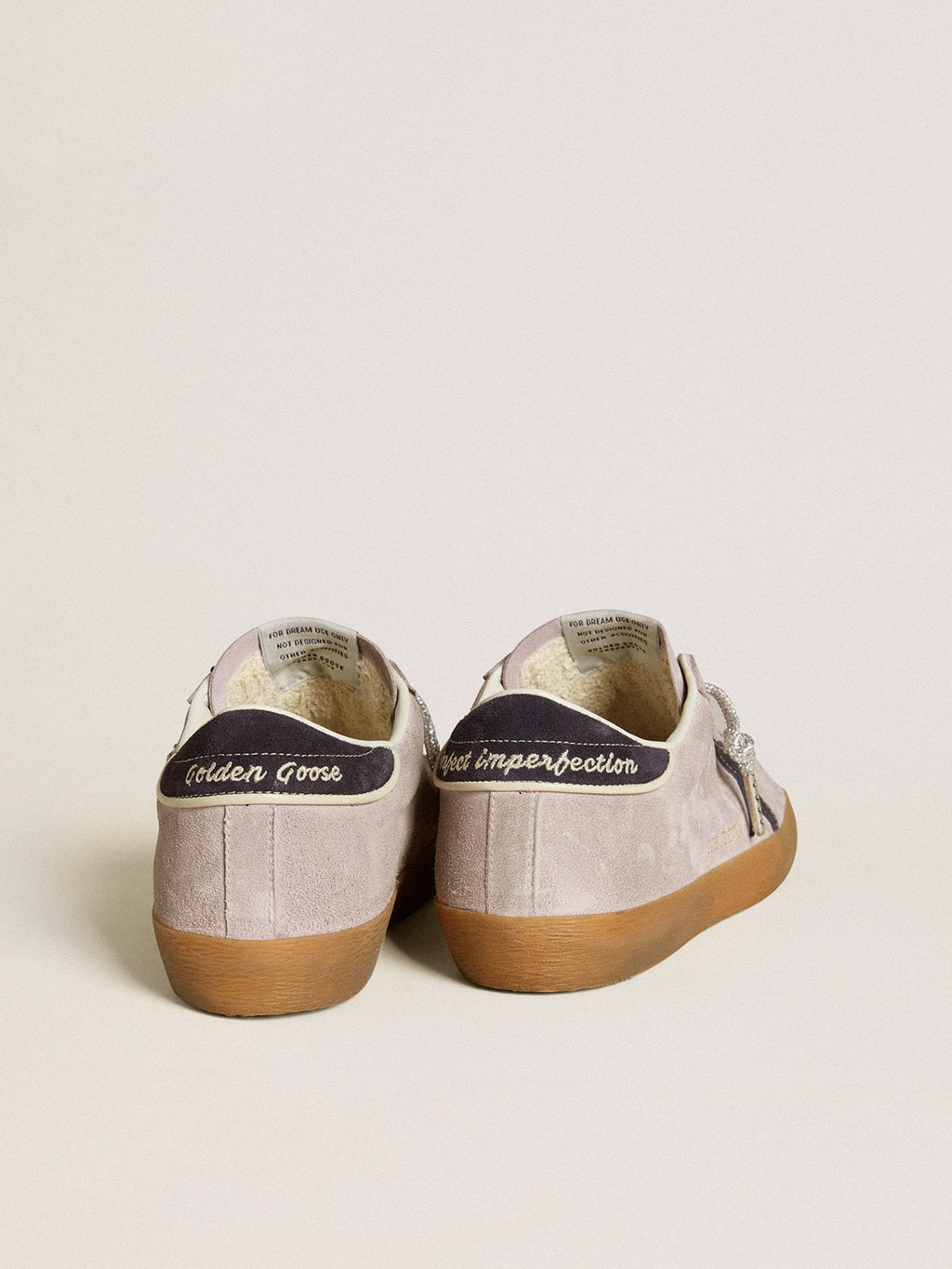 Super-Star LTD in lilac suede with midnight blue suede star and heel tab| Golden Goose
