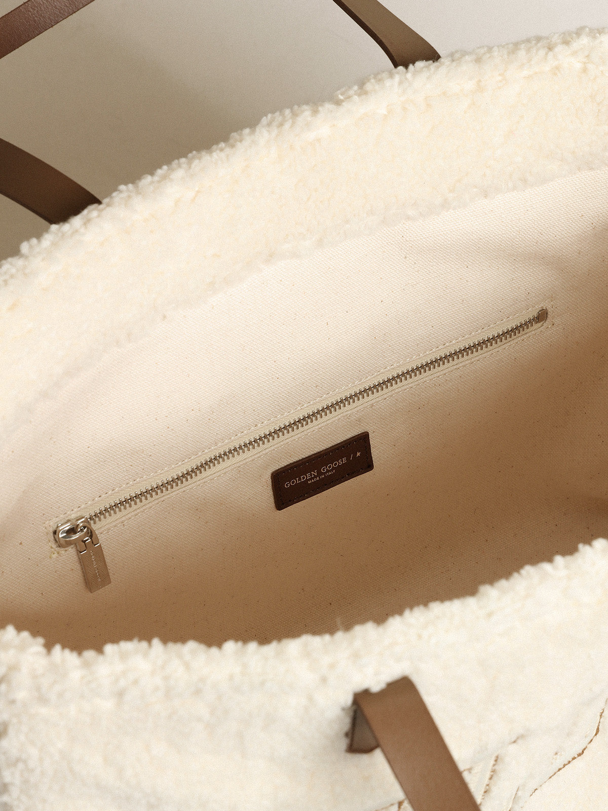 Women's California Bag East-West in faux fur| Golden Goose