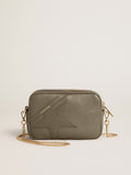 Mini Star Bag in sage-green leather with tone-on-tone star| Golden Goose