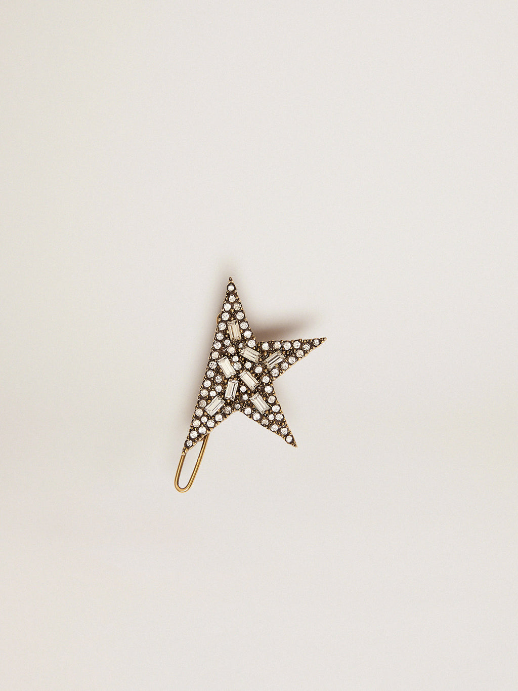 Lace lock with Star clip in antique gold color| Golden Goose