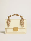 Venezia Bag in butter-colored boarded leather with silk scarf| Golden Goose