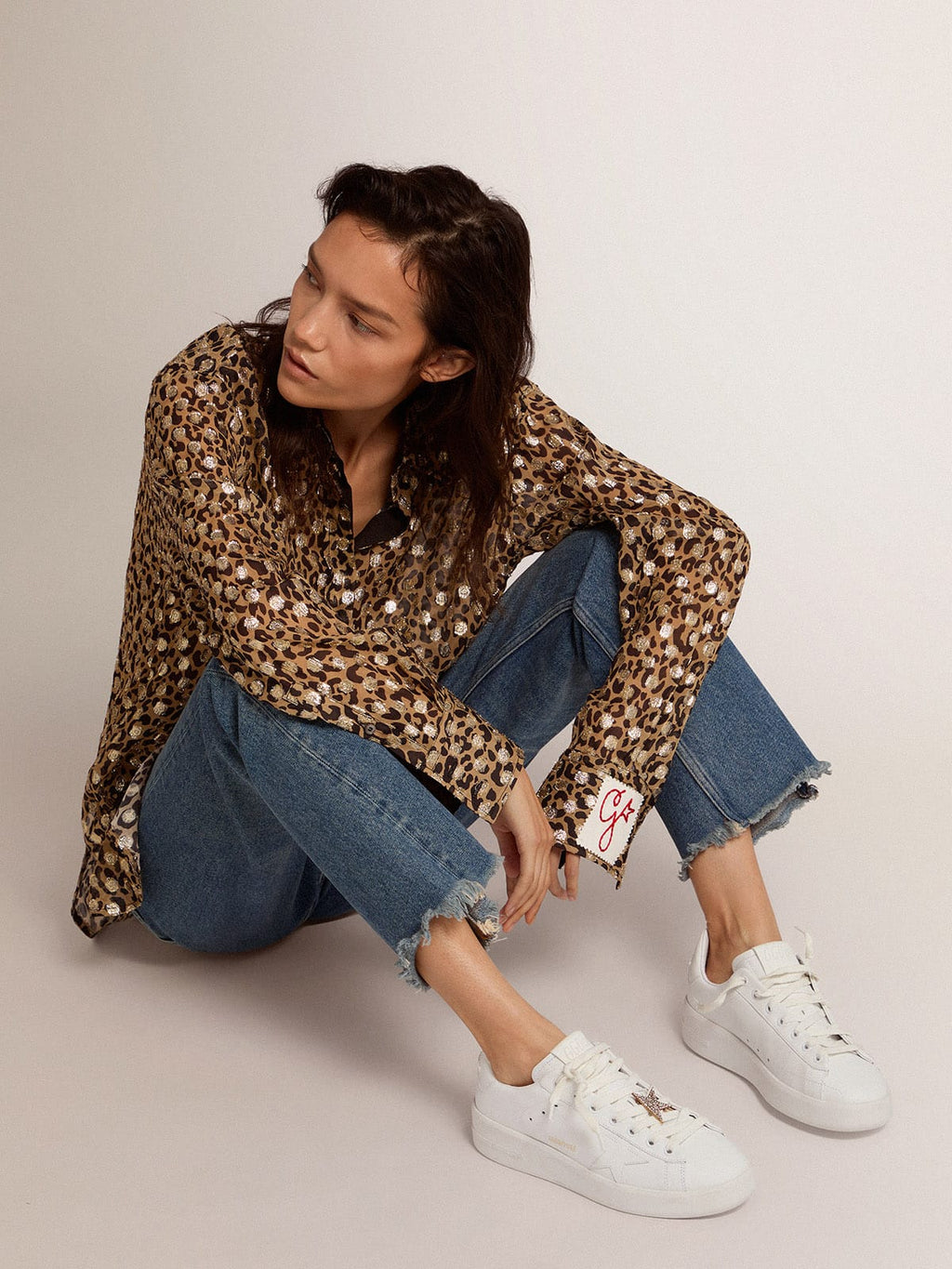 Women's Purestar sneakers in white leather| Golden Goose