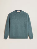 Powder-blue mohair sweater| Golden Goose