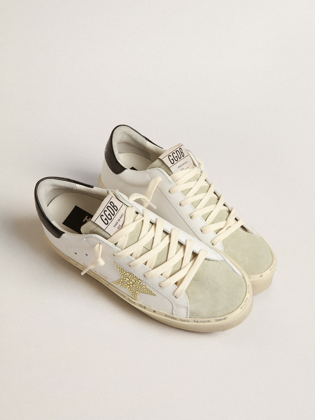 Hi Star with Swarovski crystal star and black heel tab| Golden Goose