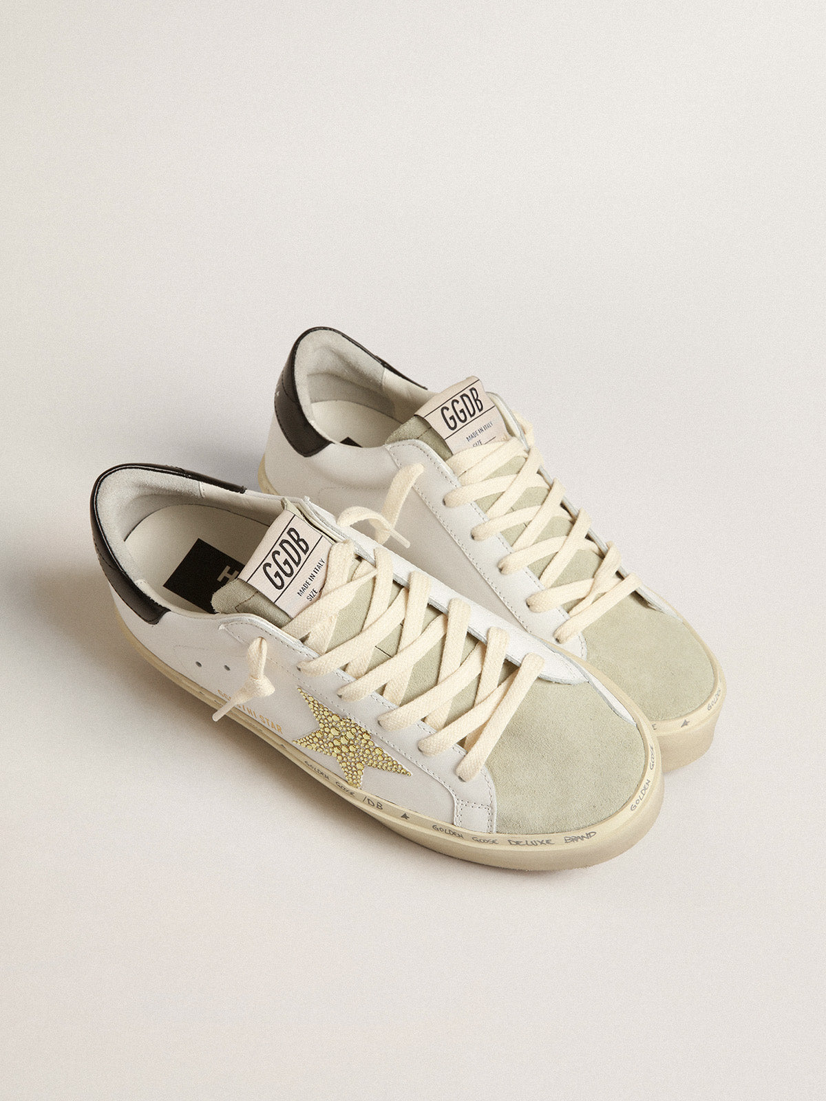 Hi Star with Swarovski crystal star and black heel tab| Golden Goose