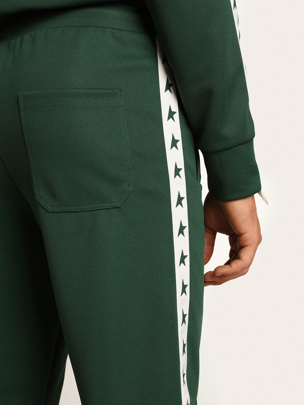Men's bright green joggers| Golden Goose