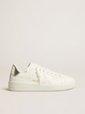 Men's bio-based Purestar with white star and mirror-effect heel tab| Golden Goose