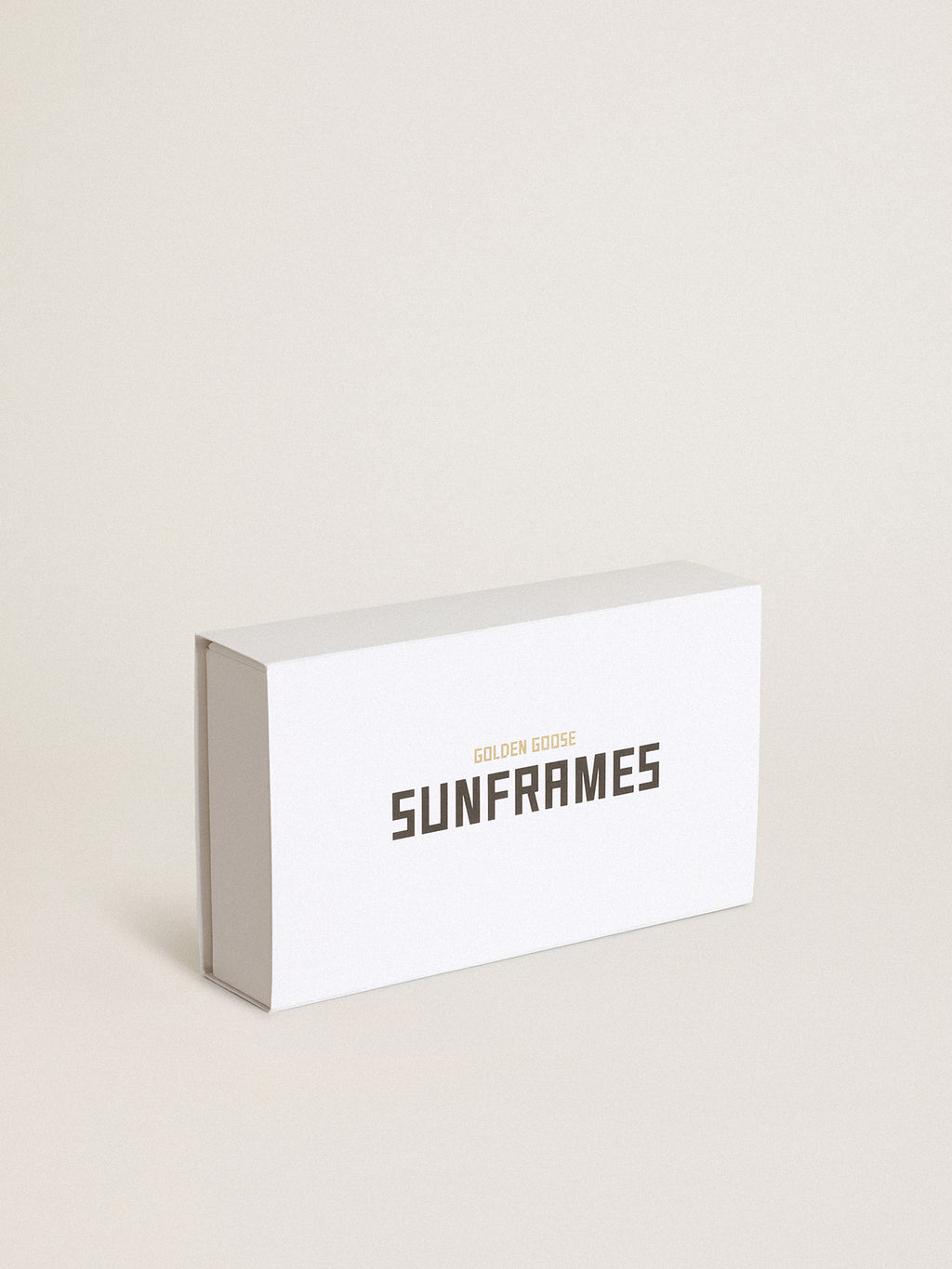 Rectangular-style Sunframe Jackie with clear baby blue frame| Golden Goose