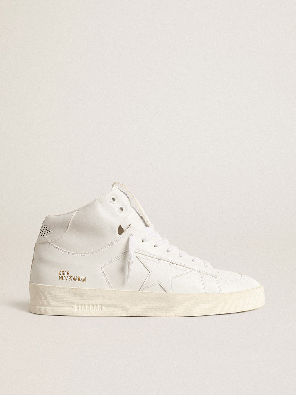 Women's bio-based Mid-Stardan with white star and heel tab| Golden Goose