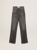 Women's black jeans with stonewashed effect| Golden Goose