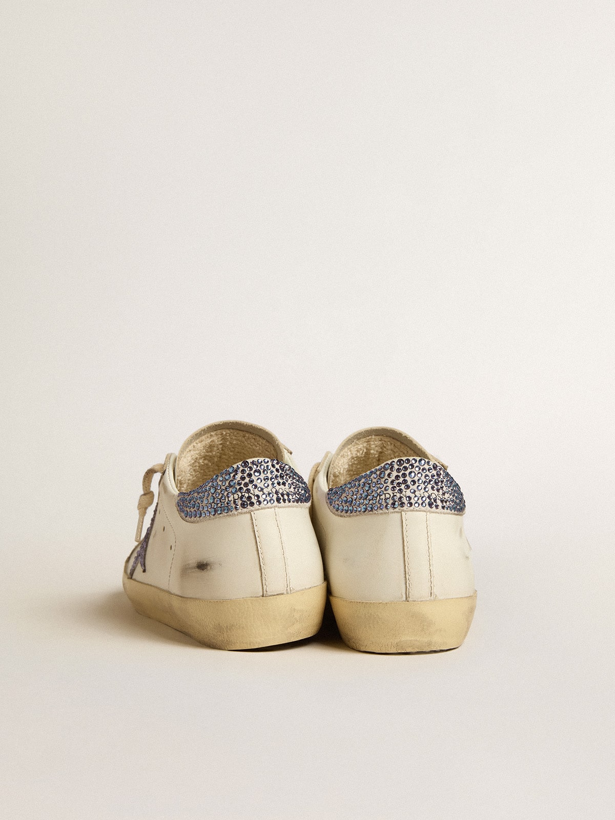 Sneaker Swarovski crystals Super-Star LTD for women| Golden Goose